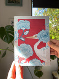 Handmade Egret Notebook
