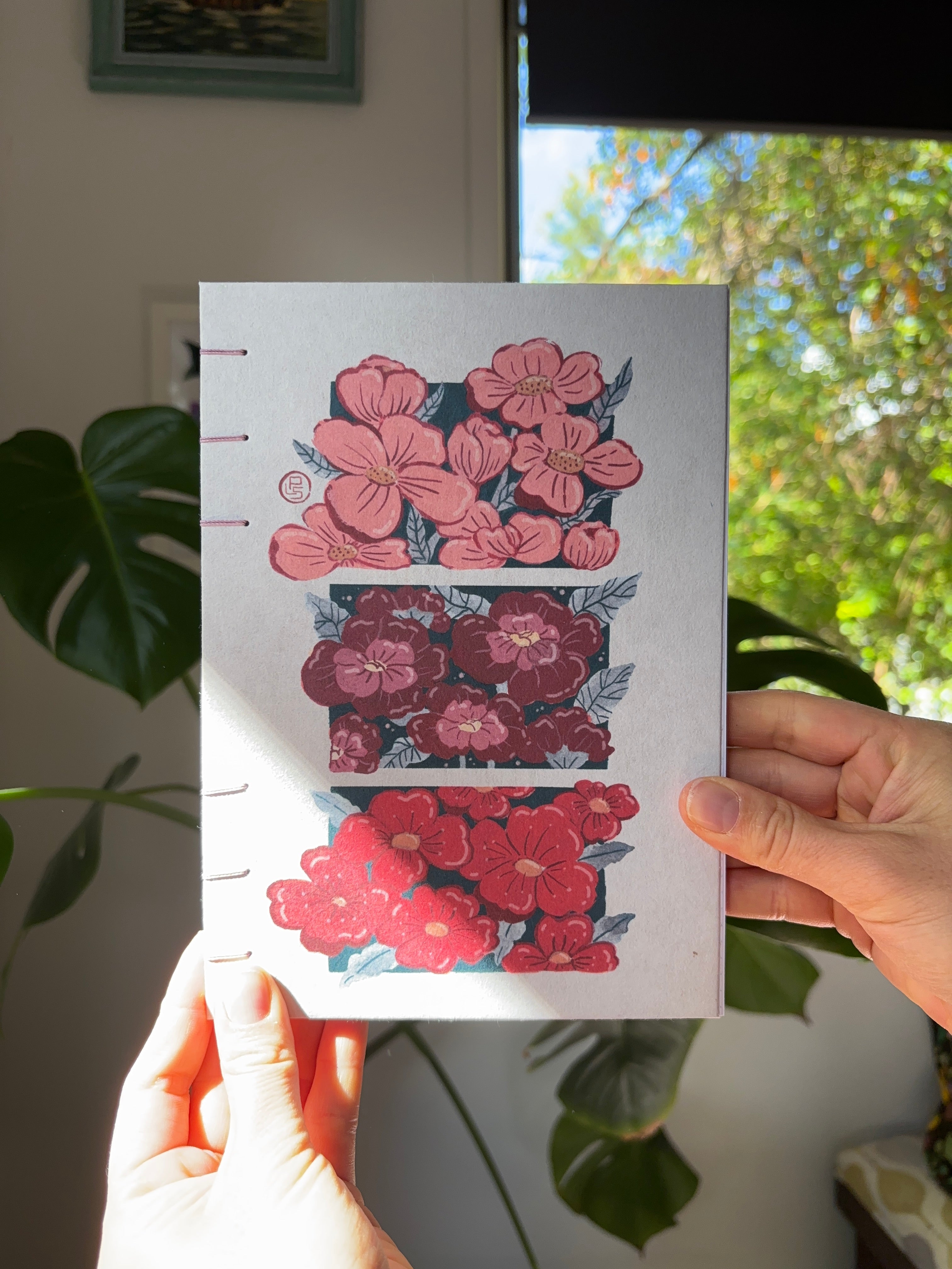 Handmade Flower Notebook