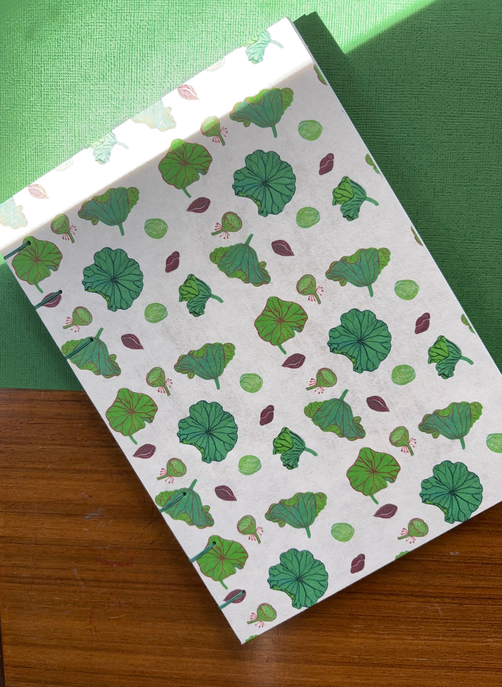 Handmade Lotus Notebook