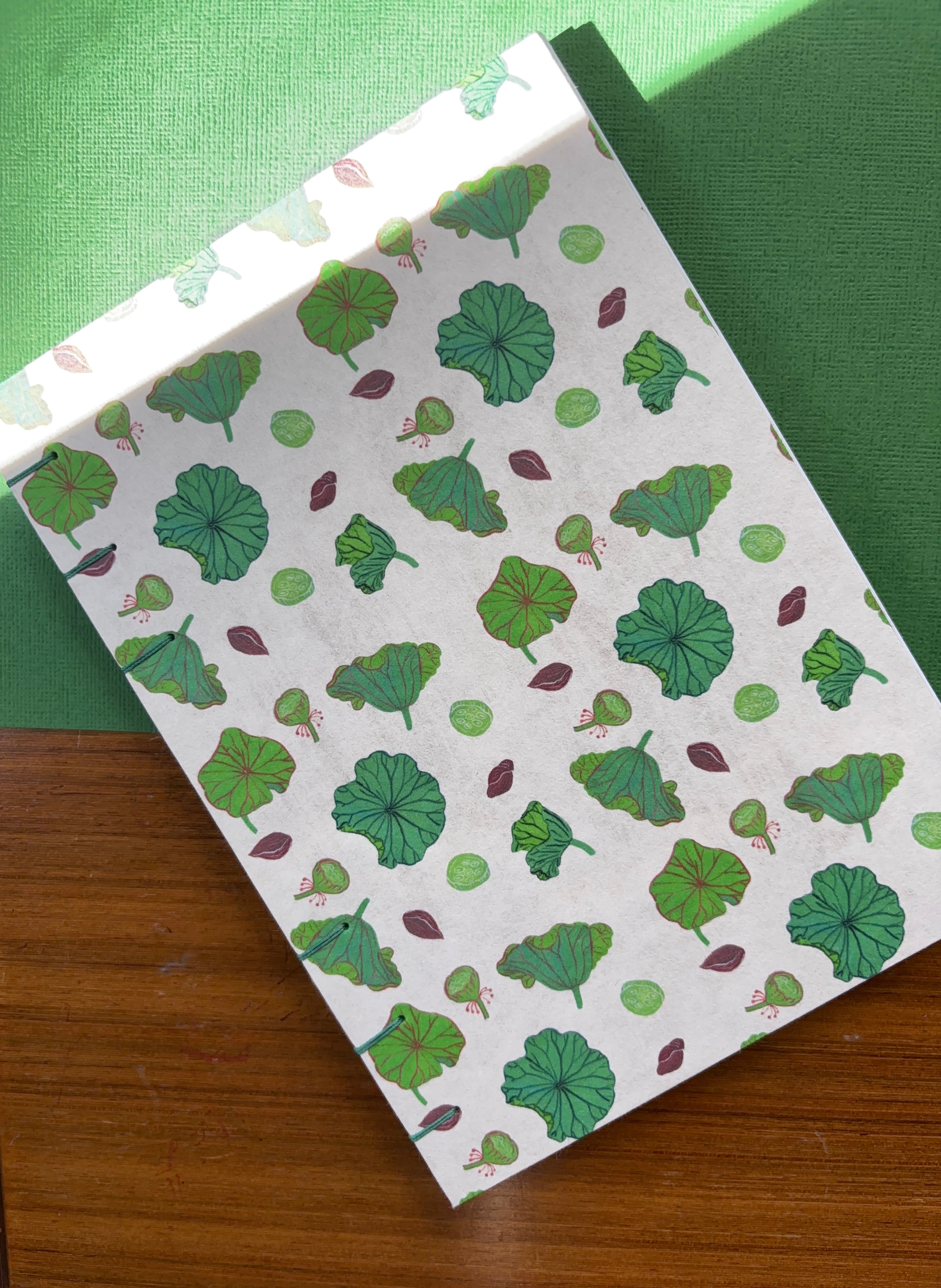 Handmade Lotus Notebook