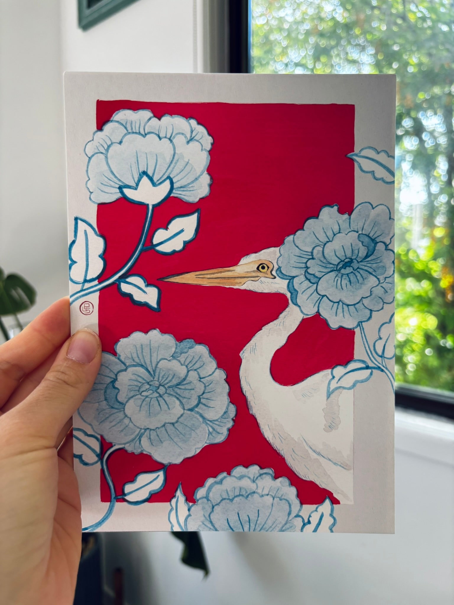 Egret Bird Print