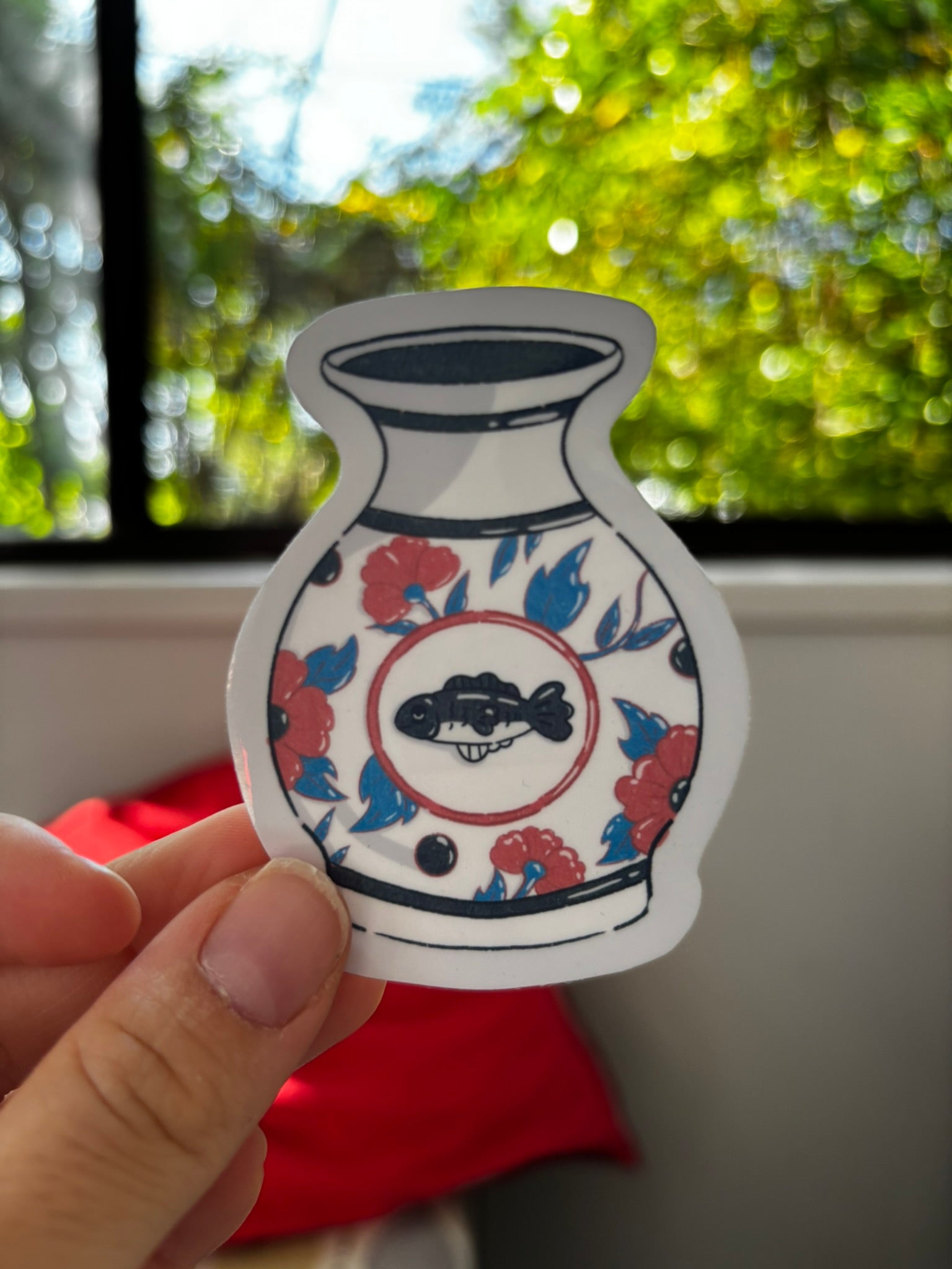 Ceramic Vase Sticker